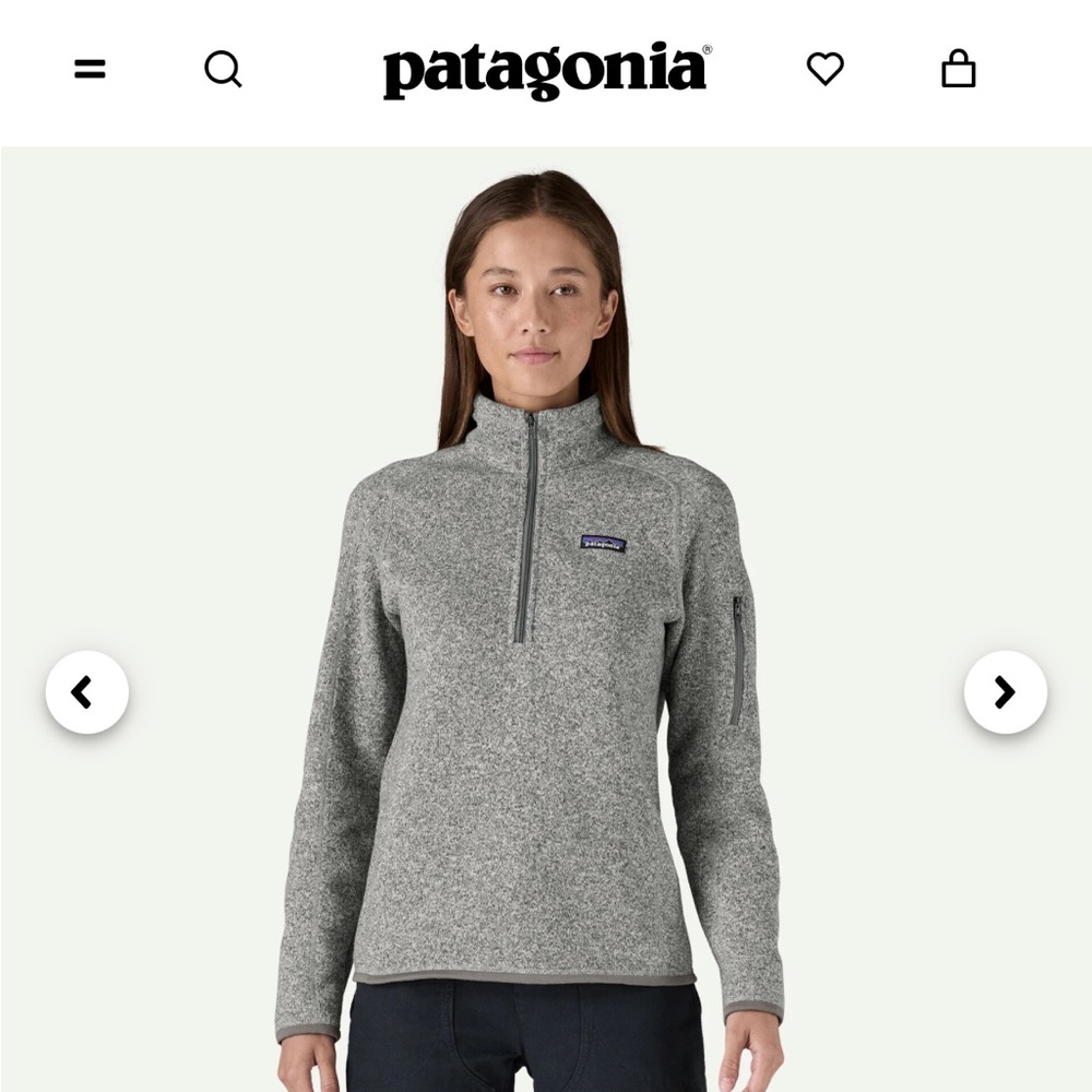 EUC Patagonia 1/4 zip grey Better Sweater